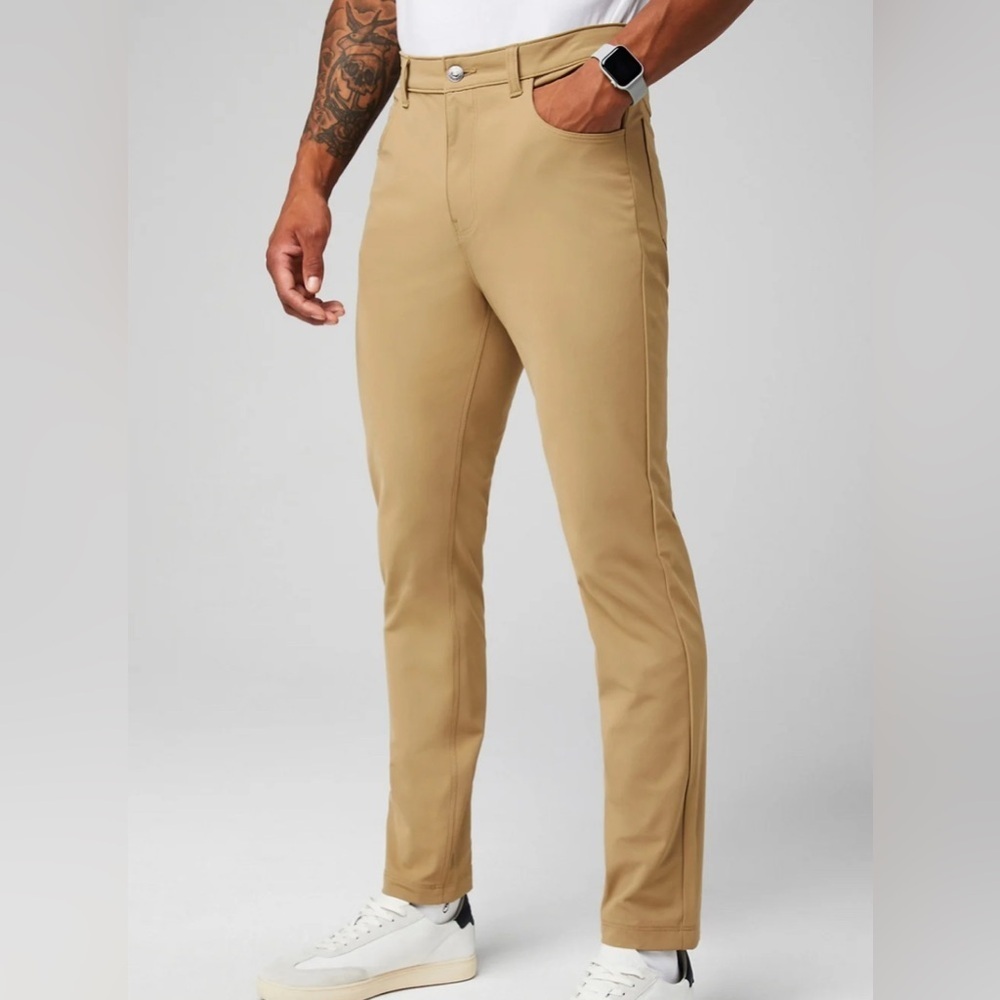 NWT,‎ Fabletics, The Don 5-Pocket Pant (Slim Fit), Dark Twill W52